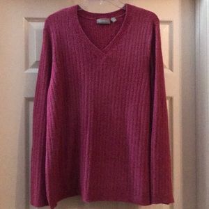 Deep rose Croft & Barrow sweater sz 2X, very soft